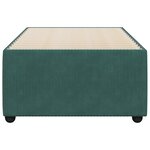 vidaXL Cadre de lit sans matelas vert foncé 90x190 cm velours
