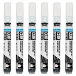 Marqueur Acrylique Setacolor Spécial Cuir Mat Satiné Extra Fine Blanc Pur x 6 PÉBÉO