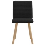vidaXL Chaises à manger lot de 2 noir tissu