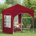 vidaXL Tente de fête pop-up 192 x 192 x 245 cm Bordeaux