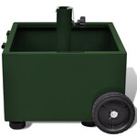 vidaXL Pot de plantes et support de parasol d'extérieur 2-en-1 Vert