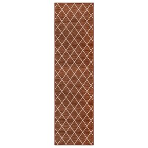 vidaXL Tapis de couloir Marron foncé 80x400 cm
