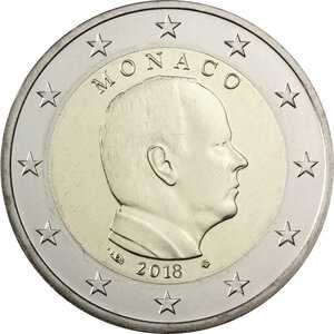 1 euro commémorative Monaco 2018 - Albert II. - Philantologie