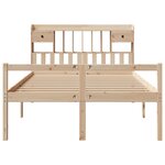 vidaXL Lit bibliothèque sans matelas 140x190 cm bois de pin massif
