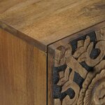 vidaXL Buffet Marron 60 x 33 5 x 75 cm Bois de mangue massif