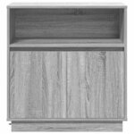 vidaXL Buffet avec LED Sonoma gris 71 x 34.5 x 75 cm Bois d'ingénierie