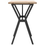 vidaXL Table à manger cadre en Y 100x50x75 5 cm bois pin massif acier