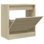 vidaXL Armoire à chaussures chêne sonoma 60x34x63 5 cm bois ingénierie
