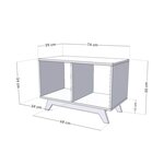Meuble de rangement NABOSKY turquoise 1x2