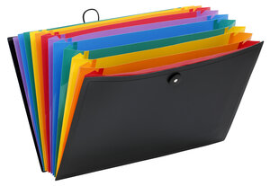 Trieur accordéon 12 positions - Format A4 - Rainbow Class