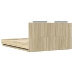 vidaXL Cadre de lit sans matelas chêne sonoma 120x200 cm
