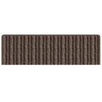 vidaXL Tapis d'escalier auto-adhésifs 15 Pièces Marron 65 x 21 x 4 cm