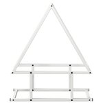 vidaXL Portant de bois chauffage blanc 50x25x60 cm