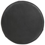 vidaXL Tabourets de bar 2 Pièces Cuir véritable et bois d'acacia solide