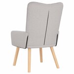 vidaXL fauteuil Gris nuage 63 x 67 x 94 cm Tissu Sherpa