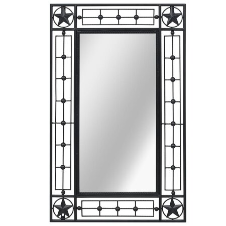 vidaXL Miroir mural Rectangulaire 50 x 80 cm Noir