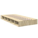 vidaXL Cadre de lit chêne sonoma 75x190 cm bois d'ingénierie