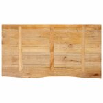 vidaXL Dessus de table à bord vivant 100x60x3 8cm bois massif manguier