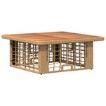 vidaXL Ensemble de salle à manger pour jardin 3 Pièces Nature et Blanc