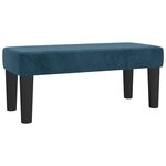 vidaXL Sommier à lattes de lit avec matelas Bleu foncé 100x200 cm