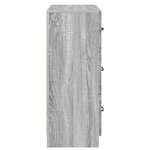 vidaXL Armoire à tiroirs Sonoma gris 66 x 34 5 x 87 cm