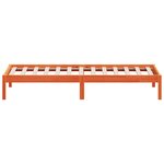 vidaXL Lit de jour cire marron 80x200 cm bois de pin massif