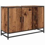 vidaXL Ensemble de mobilier de salle de bain 4 Pièces Bois ancien