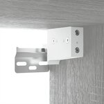 vidaXL Meuble TV mural Sonoma gris 100x34 5x40 cm
