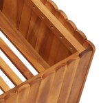 vidaXL Lit surélevé de jardin 100x100x25 cm Bois massif d'acacia