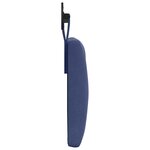 vidaXL Tête de lit suspendue Avec lumière LED Bleu police Velours