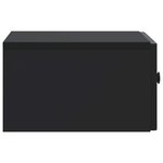 vidaXL Cabinet de chevet 2 pièces Noir 49 x 34 5 x 20 cm