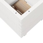 vidaXL Jardinière blanc 50x50x49 5 cm bois de pin massif
