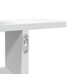 vidaXL Étagères murales 2 Pièces blanc 38x12x38 cm bois d'ingénierie