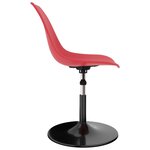 vidaXL Chaises à manger pivotantes lot de 2 rouge PP