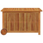 vidaXL Boîte de rangement de jardin avec roues 90x50x58 cm Bois acacia