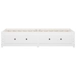vidaXL Lit de jour Blanc 75x190 cm Petit simple Bois de pin massif