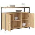 vidaXL Buffet Chêne Sonoma 100x35x80 cm Bois d'ingénierie
