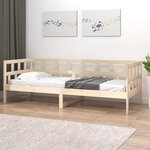 vidaXL Lit de jour Bois massif de pin 90x200 cm
