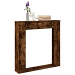 VidaXL Cadre de cheminée chêne fumé 100x20x100 cm bois d'ingénierie