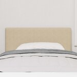 vidaXL Tête de lit LED avec des lumières à LED Vert gris 90 cm tissu