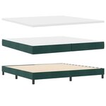 vidaXL Lit à ressorts avec matelas gris foncé 80x200 cm en velours