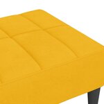vidaXL Repose-pied Jaune 78x56x32 cm Velours