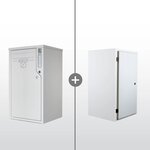 Boîte aux lettres et colis 2-en-1 connectée Boks One + Porte arrière pour encastrement (RAL 9010)