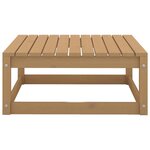 vidaXL Salon de jardin 7 Pièces marron miel bois de pin massif