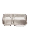 (lot   100 plats) plat rectangulaire aluminium 1 compart. 319 x 259 x 50mm