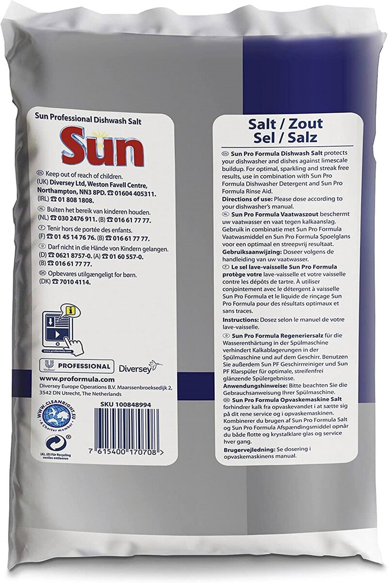 Spoun sel régénérant anti-calcaire pour lave-vaisselle - 2 Kg