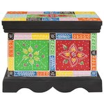 vidaXL Boîte de Rangement avec stockage Multicolore 40 x 30 x 30 cm