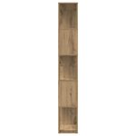 vidaXL Bibliothèque Chêne artisanal 80 x 24 x 159 cm Bois d'ingénierie