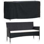 vidaXL Housse de salon de jardin noir 180x70x90 cm imperméable 420D