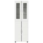 vidaXL Haut Armoire FLORIN Blanc 60 x 35 x 182 cm Bois d'ingénierie